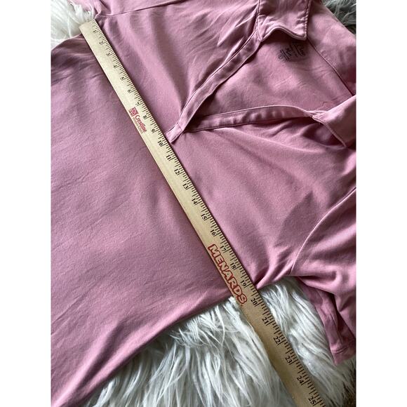 J. Crew Women's Short Sleeve Perfect Fit V-Neck Polo Dress Pink Size Large‎ - Picture 7 of 9